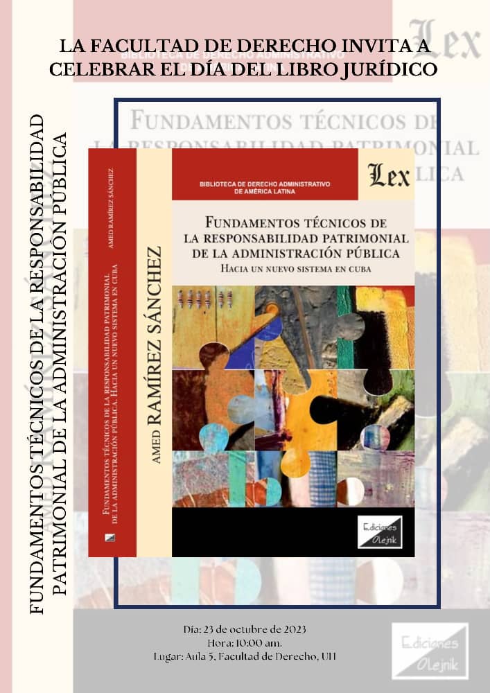 LexFeu's tweet photo. Desde la Facultad de @DERECHOUH nos llega la invitación a la presentación de libros en el marco del “Día del libro jurídico”.

🗓️: 23/10/2023
📍: Aula 5
🕦: 10:00 am

📚 A presentar: 4 excelentes obras.

#SomosLex #OrgulloLex

@UdeLaHabana @CubaMinjus https://t.co/y19KuNE5ud