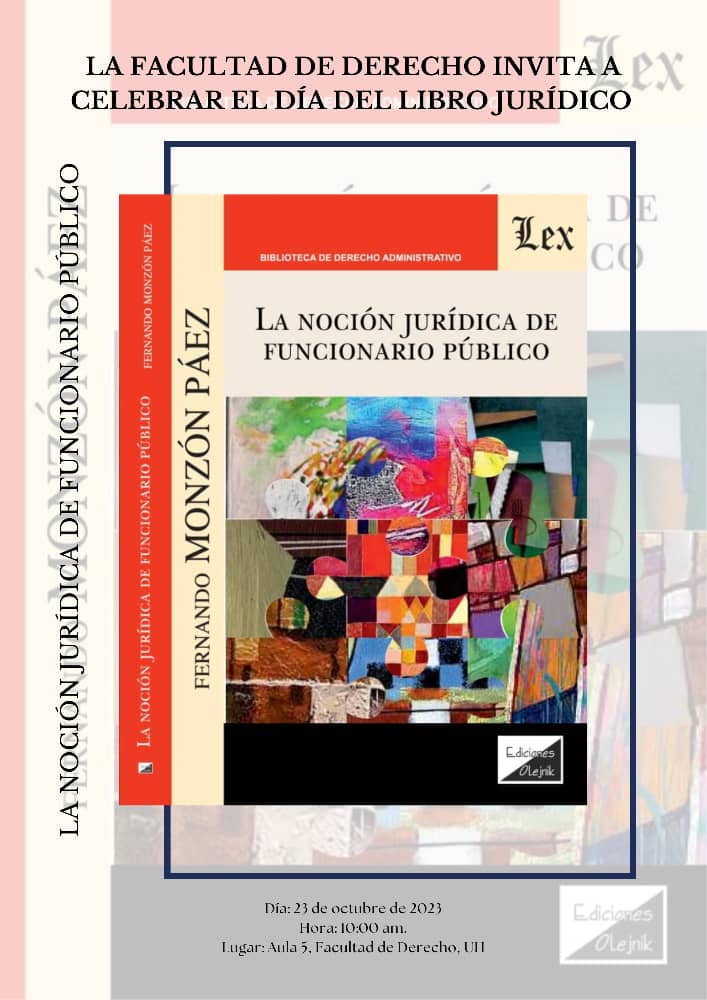 LexFeu's tweet photo. Desde la Facultad de @DERECHOUH nos llega la invitación a la presentación de libros en el marco del “Día del libro jurídico”.

🗓️: 23/10/2023
📍: Aula 5
🕦: 10:00 am

📚 A presentar: 4 excelentes obras.

#SomosLex #OrgulloLex

@UdeLaHabana @CubaMinjus https://t.co/y19KuNE5ud