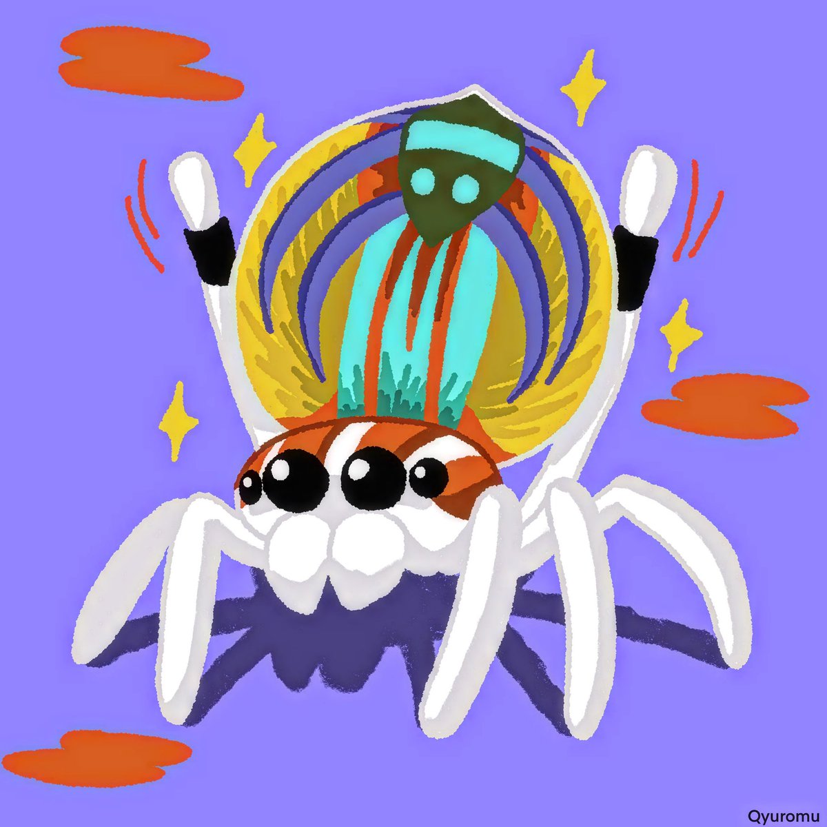 mylluskoi's tweet photo. Deuxième dessin inktober spider un peu en retard.
#inktober #inktober2023 #inktober2023dream #challenge
#drawoftheday #dessindujour #originalcharacter #illustrationartists #art #procreate #procreateart #colorful #color https://t.co/AIcpNqGxRu