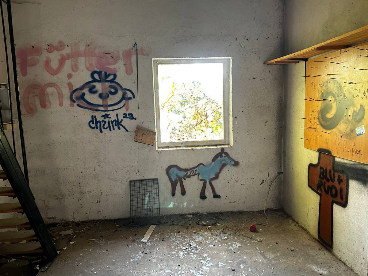 Vivian_Veganer's tweet photo. Aktuelle Bilder aus der "Drachenschanze" des Ex-YouTuber #DrachenLord sind aufgetaucht. Darin u.A. zu sehen Anspielungen auf sein verstorbenen Hamster #Winterschlaf und sein #PferdBlu. Was Rudi wohl sagen würde, wenn er sieht was sein Sohn aus seiner Werkstatt gemacht hat? https://t.co/ULiCs7Ca8E