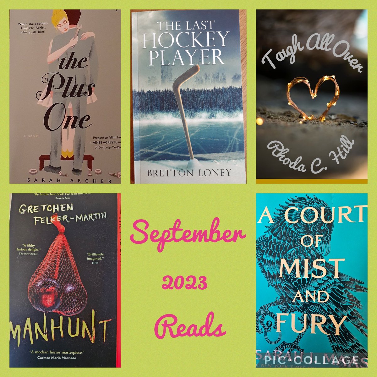 Here's my September reads! Only 5 this month, but this puts me at 61 for the year! 

#romance #apocalypse #horror #fantasy #acotar #localauthors #bodyhorror #Reading #ilovebooks