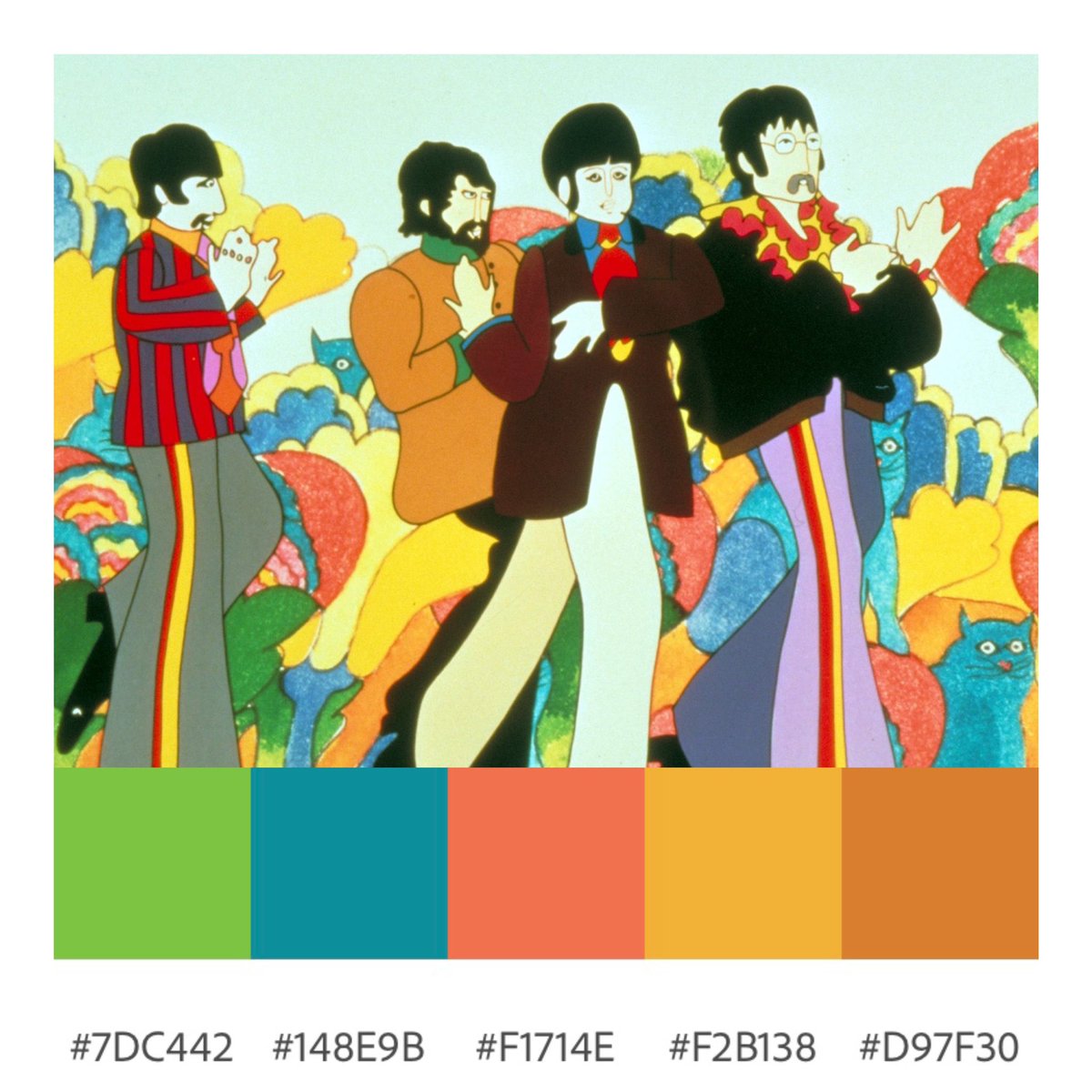 DauntlessGhoul's tweet photo. ✨Yellow Submarine (George Dunning, 1968)

#film #movies #filmmaking #cinema #cinephile #cinematography #shots #aesthetic #streaming #theatre #art #artist #color #colorpalette #palette #colourpalette #photography #yellowsubmarine #animation #thebeatles #music #60s #entertainment https://t.co/r25qnttpMn