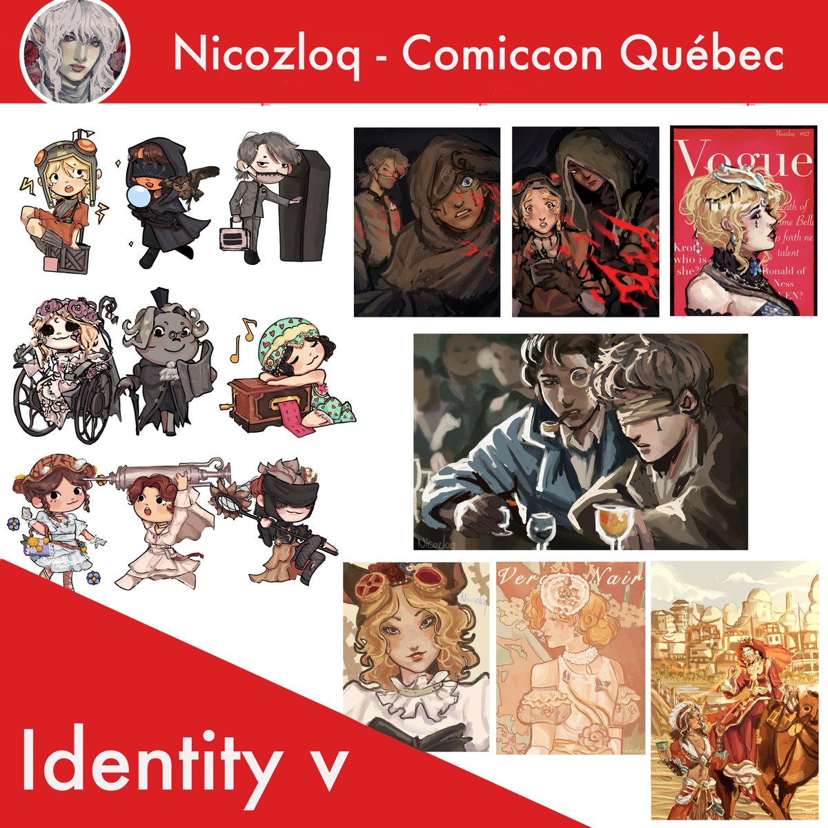 nicozloq's tweet photo. Je vais être au Comiccon de Québec ce weekend prochain du 7 au 8 Octobre!
#comicconquebec #artistalley #merch https://t.co/POQNY0wFC2