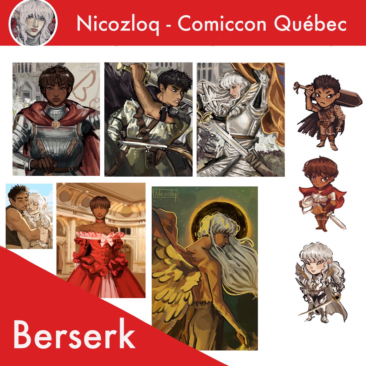 nicozloq's tweet photo. Je vais être au Comiccon de Québec ce weekend prochain du 7 au 8 Octobre!
#comicconquebec #artistalley #merch https://t.co/POQNY0wFC2