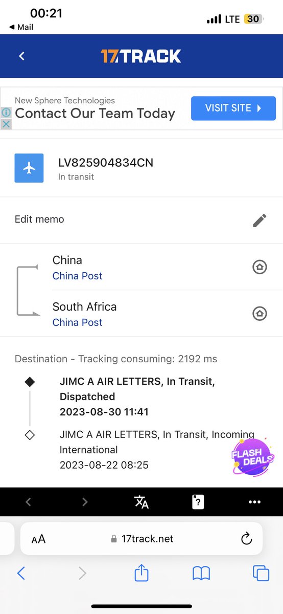 PhenyoShoboro's tweet photo. @17TRACK 
Hi all

Please assist I have been waiting for my parcel for over 3 months now,there has been no communication for you guys 

Please find below attached tracking number in order and please escalate the matter further

Thank you in Advance for your assistance https://t.co/3OuPe9IR1h