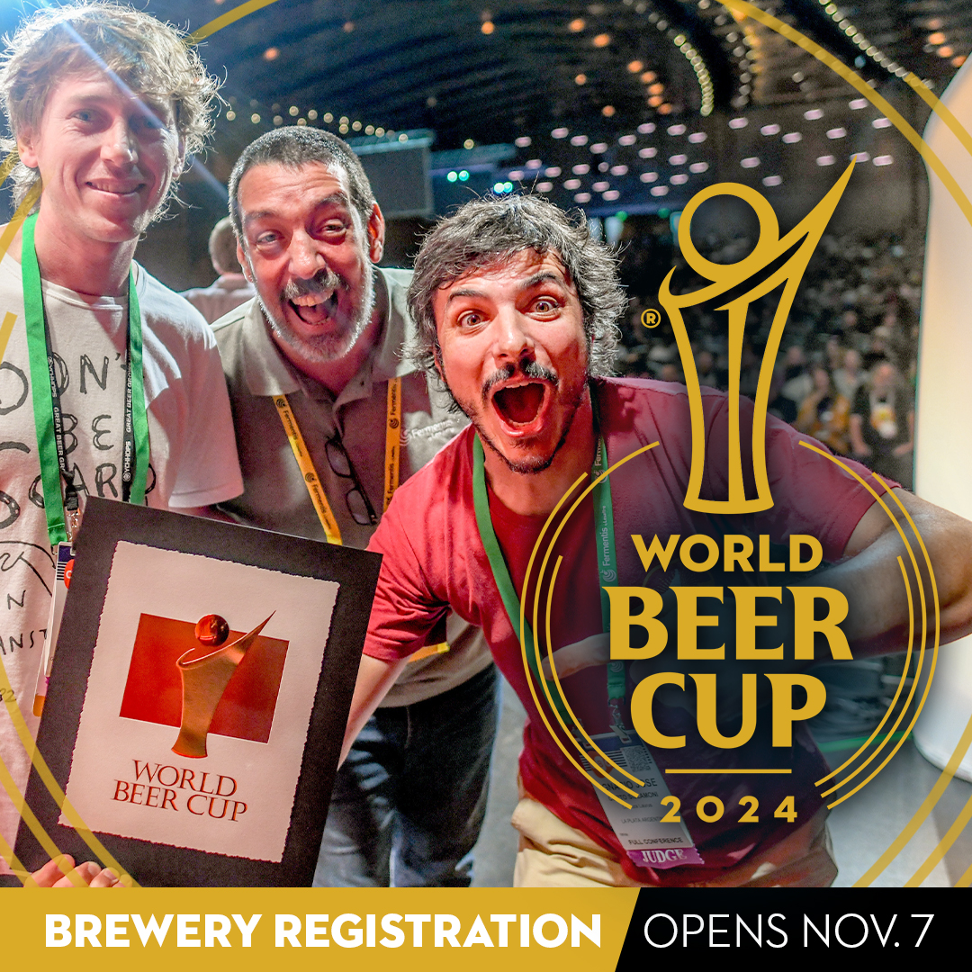 2024 #WorldBeerCup brewery registration opens 7 November 2023. Learn more about entering the world's most prestigious professional beer competition. worldbeercup.org