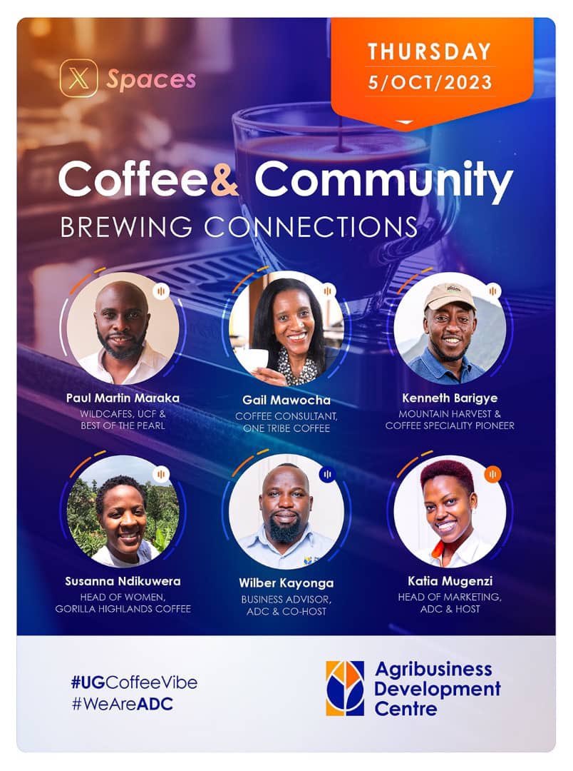One Tribe Coffee ๐บ๐ฌ๐ฟ๐ผ (@onetribecoffee) on Twitter photo Looking forward to #Xspaces this Thursday 6pm (EAT) to discuss coffee and community with <a href="/agribdcu/">Agribusiness Development Centre</a> <a href="/UCF_UG/">Ug Coffee Federation</a> <a href="/CoffeeUganda/">MAAIF_Coffee Production & Development Dept</a>
#EveryAfricanDrinkingAfricanCoffee Looking forward to #Xspaces this Thursday 6pm (EAT) to discuss coffee and community with <a href="/agribdcu/">Agribusiness Development Centre</a> <a href="/UCF_UG/">Ug Coffee Federation</a> <a href="/CoffeeUganda/">MAAIF_Coffee Production & Development Dept</a>
#EveryAfricanDrinkingAfricanCoffee