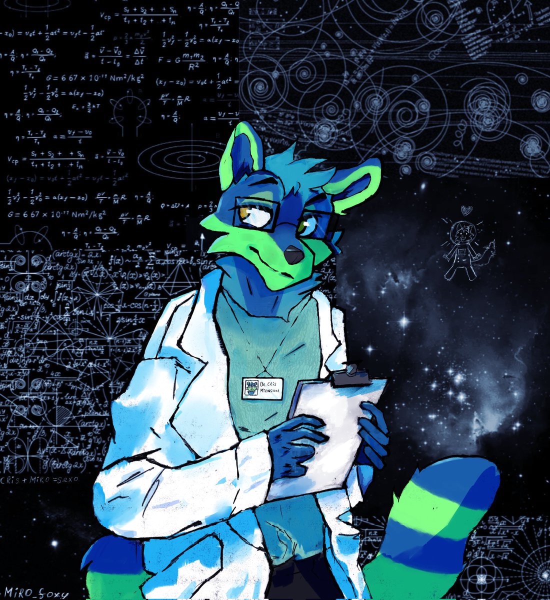 MiroFoxy's tweet photo. Art for @CrisRaccoon 💜 https://t.co/maderll0cK