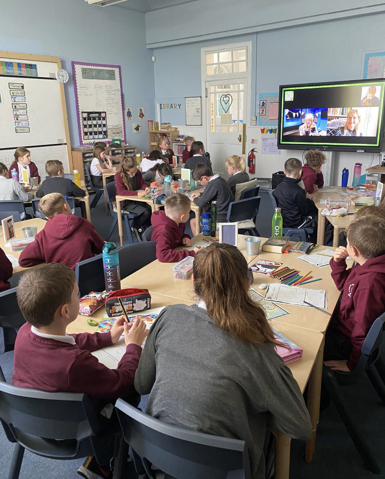 Annbank_PS's tweet photo. P5 supported the Reading is Magic Festival by tuning in to Cressida Cowell”s interview. We then created our own dragons and pitted them against each other Top Trumps style😁👍 #keepingitfun #readingismagicfestival @scottishbktrust @SAC_Reads https://t.co/zm8Ri2PTmF