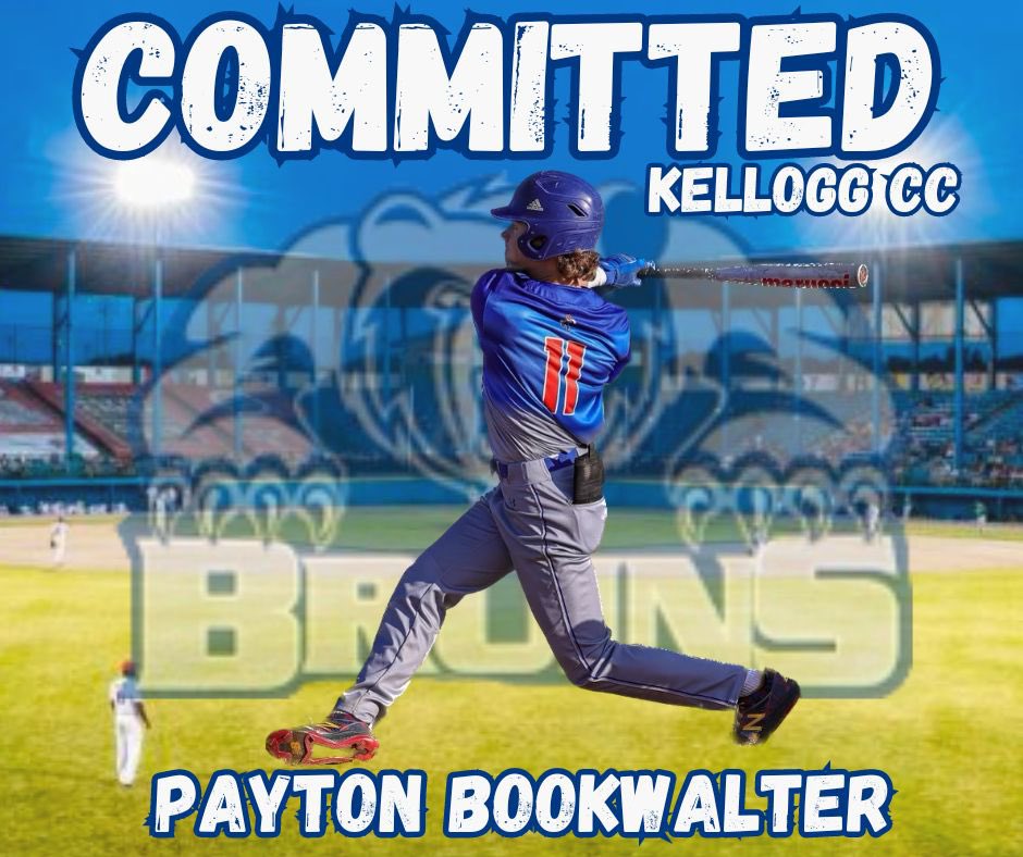 I am very excited to announce that I will be continuing my academic and baseball career at Kellogg CC. I would like to thank my family, friends, and coaches for helping me achieve my goals and get to where I am today. @BaseballKellogg @EddiesAthletics