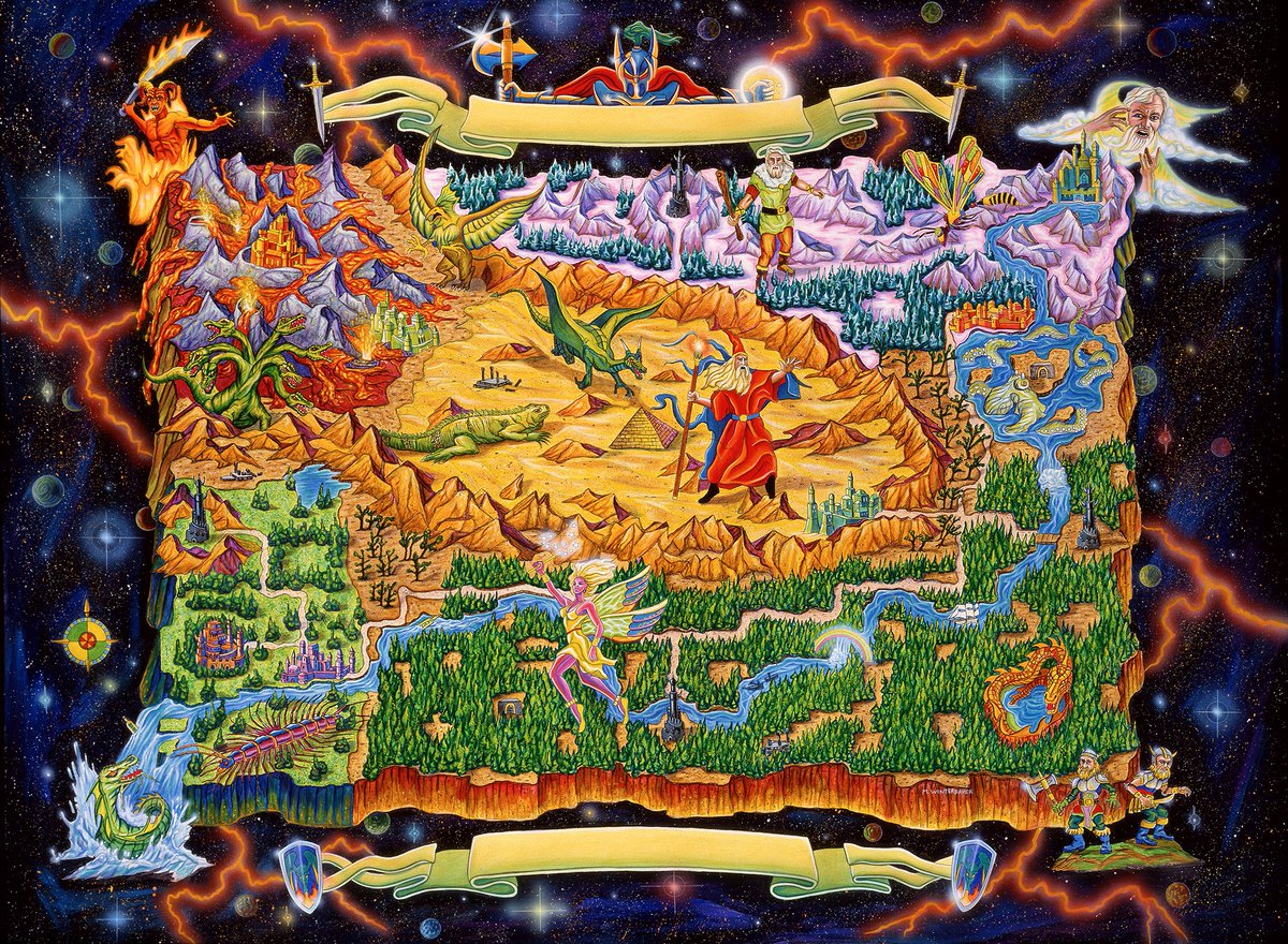 My classic original DarkSide of Xeen map painting 1993!
#retrogaming #boxart #DarksideOfXeen #popculture #illustration