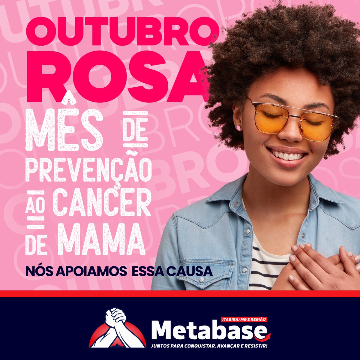 metabaseitabira's tweet photo. Amor-próprio é cuidar de você em todos os sentidos. Neste Outubro Rosa, faça o autoexame, previna-se! https://t.co/mHEmaRte7Q