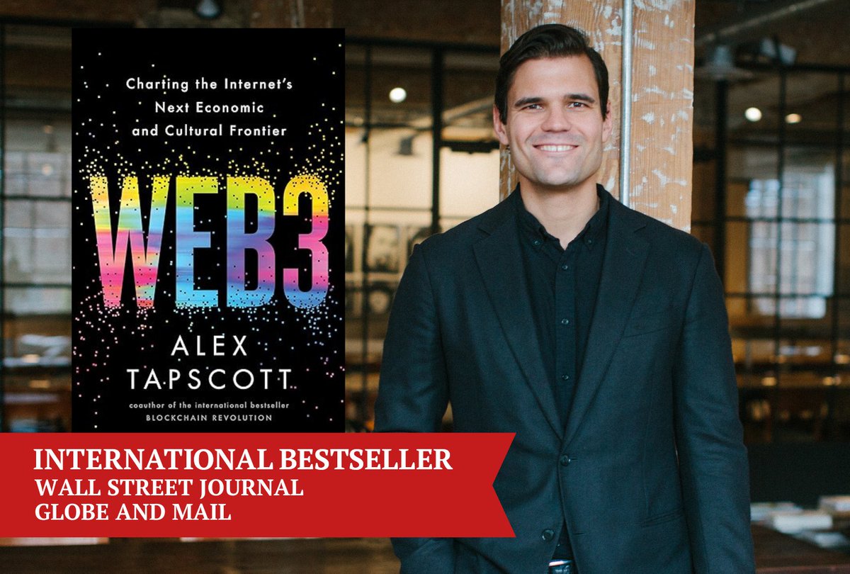 blockchainRI's tweet photo. Exciting news! @alextapscott's "Web3: Charting the Internet's Next Economic and Cultural Frontier" is an international bestseller! Grab your copy here: https://t.co/SytdRoegiI and join us on the #Web3book tour https://t.co/EK37JsdDuN ! https://t.co/33bsuBEJ0T