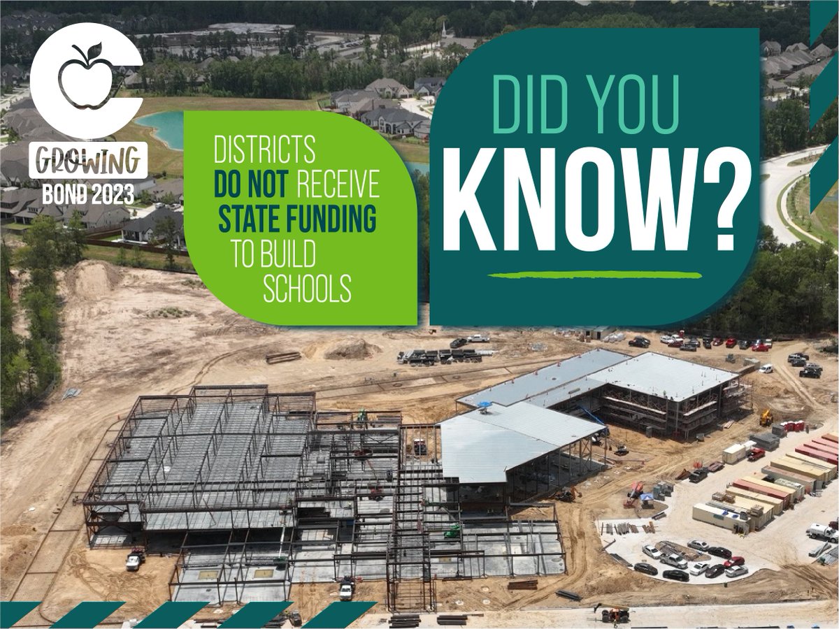 Did you know Districts do not receive State funding to build schools? The State funding formula provides funds for pay daily expenses such as salaries and utility bills, not capital projects.