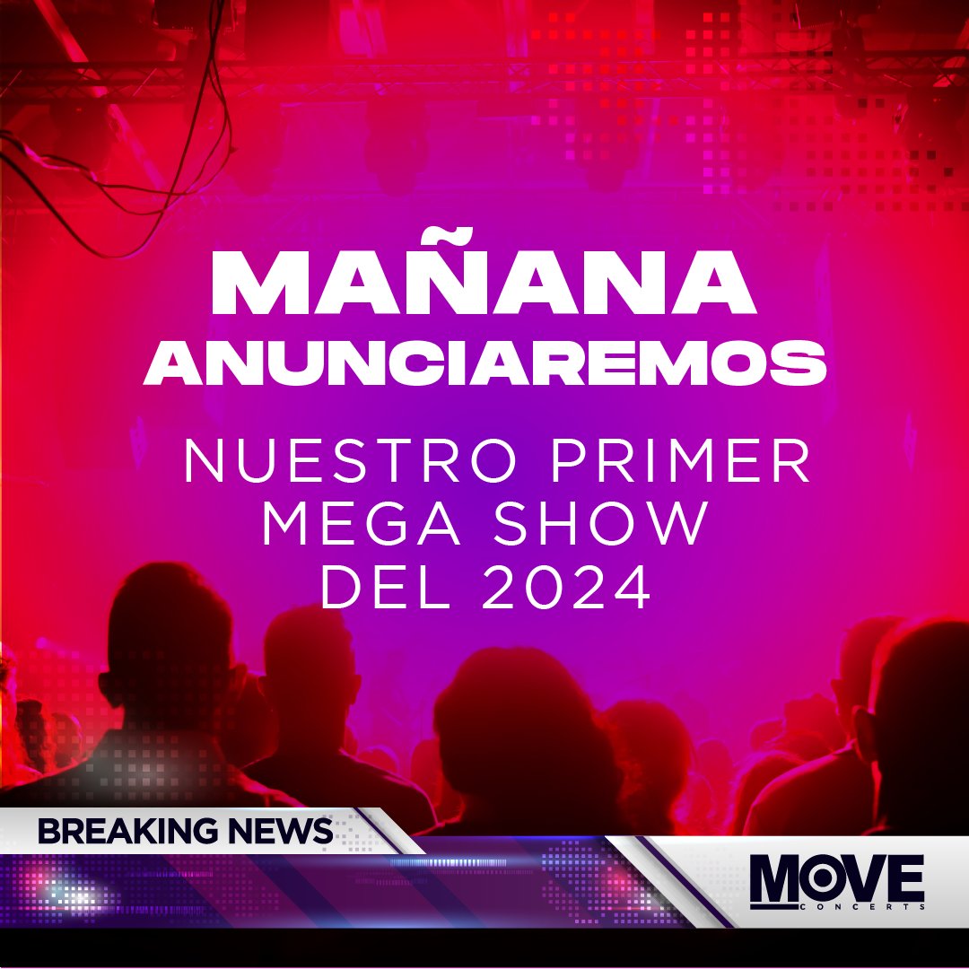 MoveConcertsCR's tweet photo. 🙃🫠De la emoción que tenemos, no sabemos ni qué escribir para esta noticia, así que no daremos muchos rodeos: ¡Mañana anunciamos nuestro primer MEGA SHOW del 2024! 
No perdás de vista nuestras redes sociales. https://t.co/7BDfWqSU6S