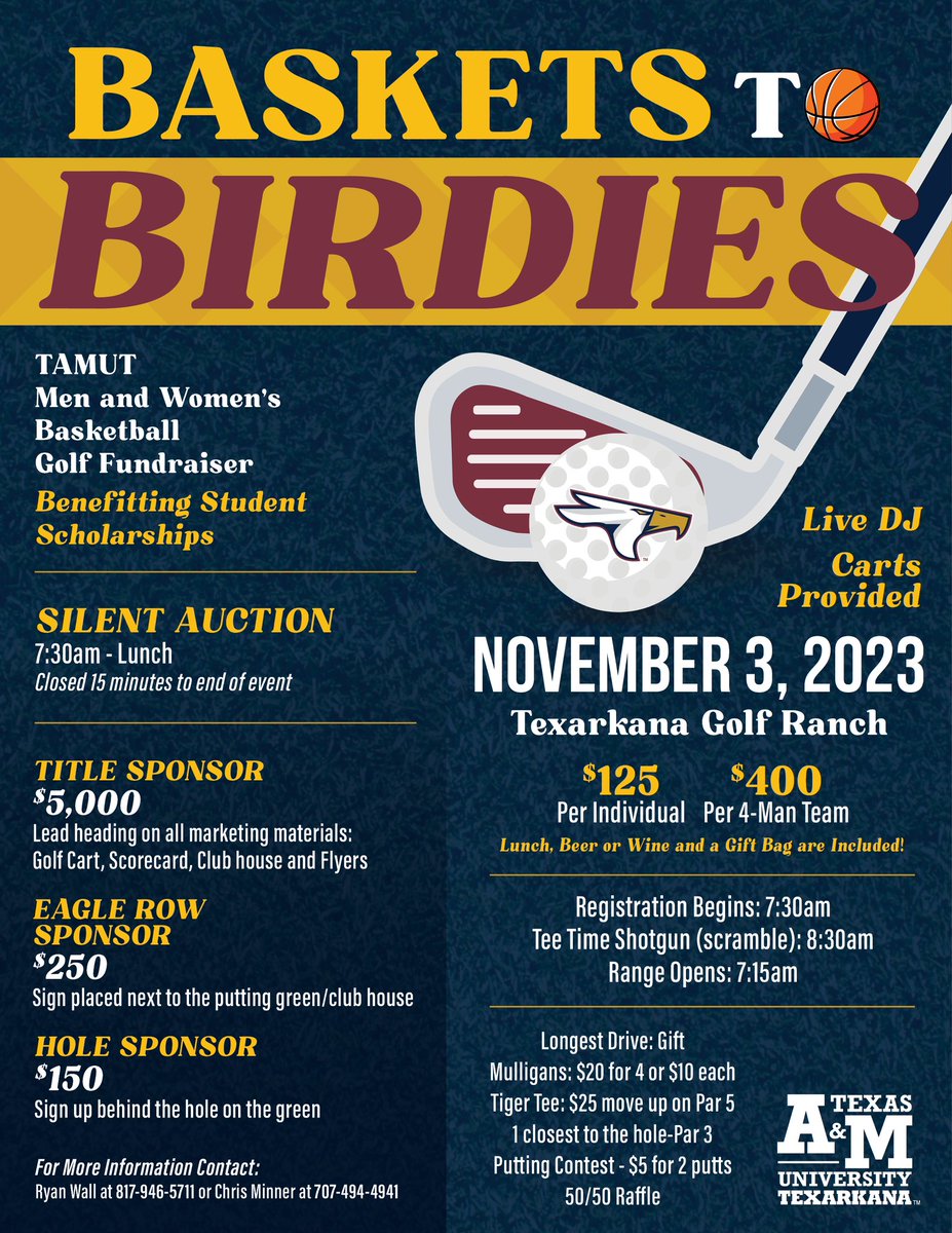 Come help raise funds for scholarships!!!