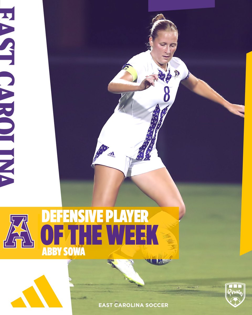 ECUSoc's tweet photo. More conference honors for the Pirates!🏴‍☠️🙌 @American_Conf 

#GoPirates https://t.co/H4y7lgSm2g
