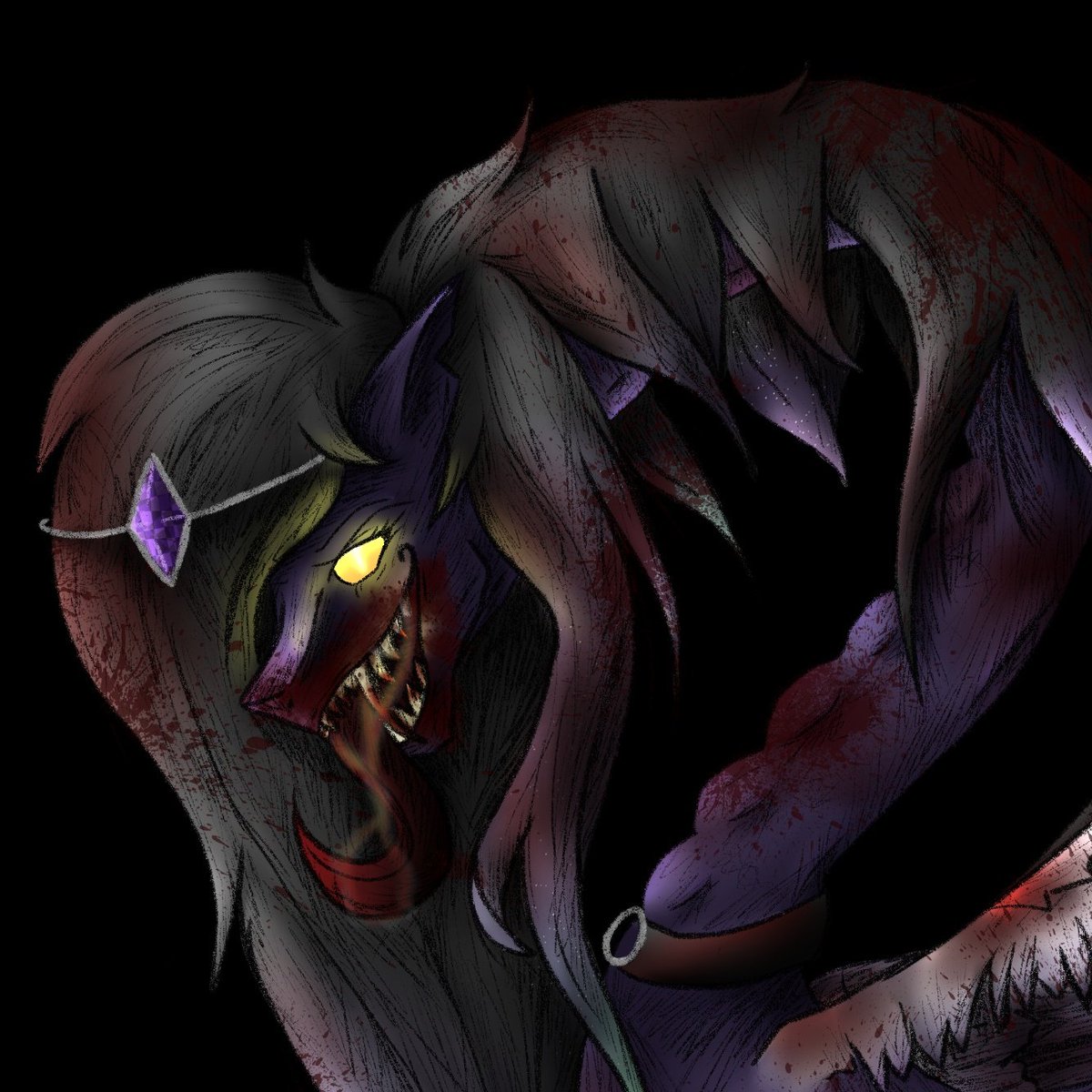 XephinaThe11's tweet photo. It's officials spoopy season, so it's time for this horrific thing to make a come back as my pfp! 
#FiT #FiT2 #FriendshipIsTragic #Diomedessona https://t.co/lexwK4RhOB