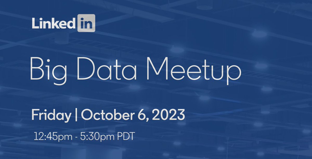 DeltaLakeOSS's tweet photo. 🗣 Voices of the data world unite at LinkedIn's #BigDataMeetup! Dive deep into emerging trends, share production system experiences, and network with the best. The future of #BigData is here. Will you be a part of it? Sign up today! ➡️ https://t.co/m6k65Xh2MZ https://t.co/AXjqhNCaBo