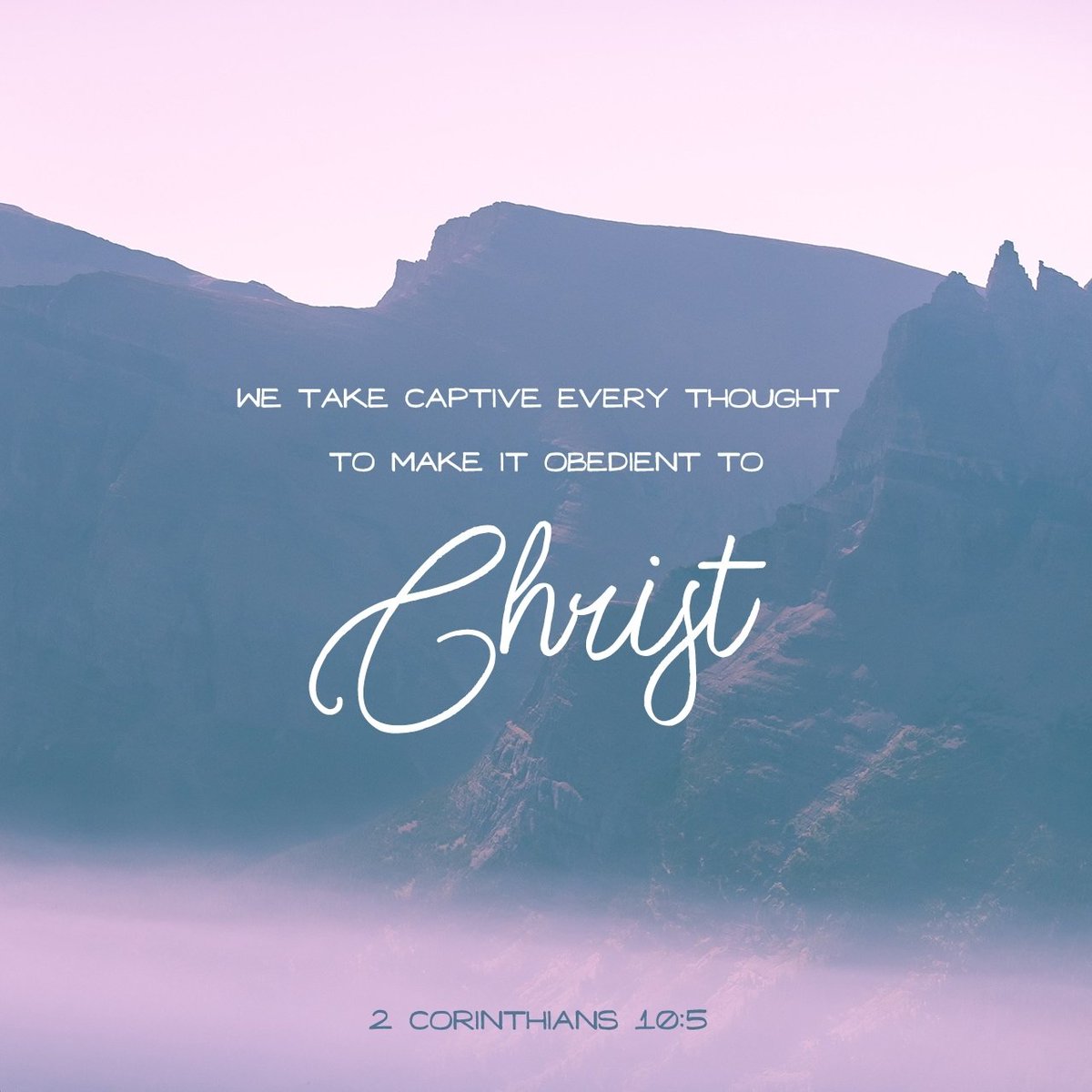 We destroy arguments and every lofty opinion raised against the knowledge of God, and take every thought captive to obey Christ,
2 Corinthians 10:5 ESV

bible.com/verse-of-the-d…