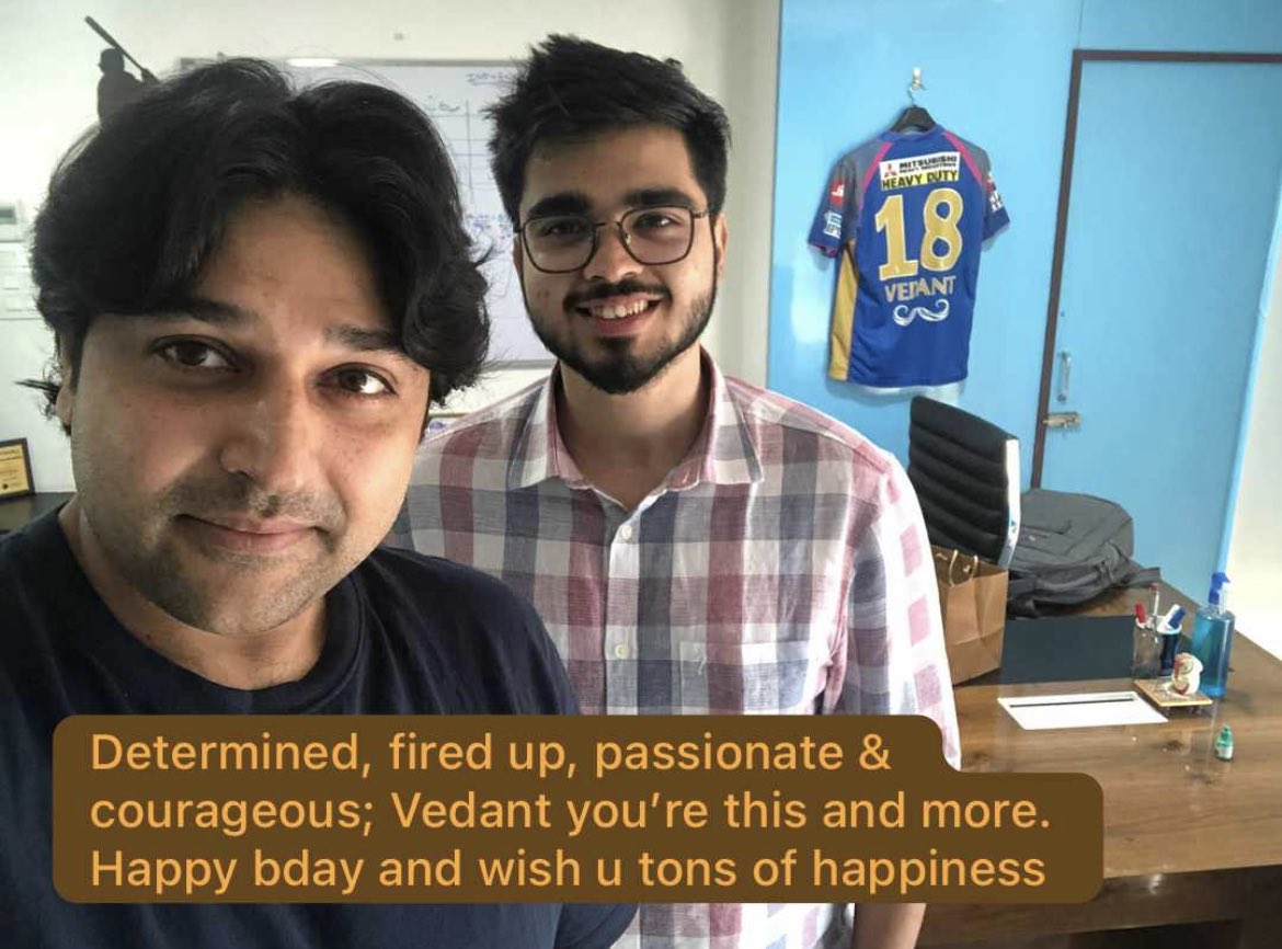 obscuristdev's tweet photo. Happy happy bday to the 🐅 behind SportsTiger - a very spirited, energetic and thinking young lad of a leader #VedantSharma 

From all of us at the Cricket Chronicle and Caught At Point stable - wish u a sparkling bday 

@VedantSharma_ @The_SportsTiger https://t.co/Z6zmbv4Jm1
