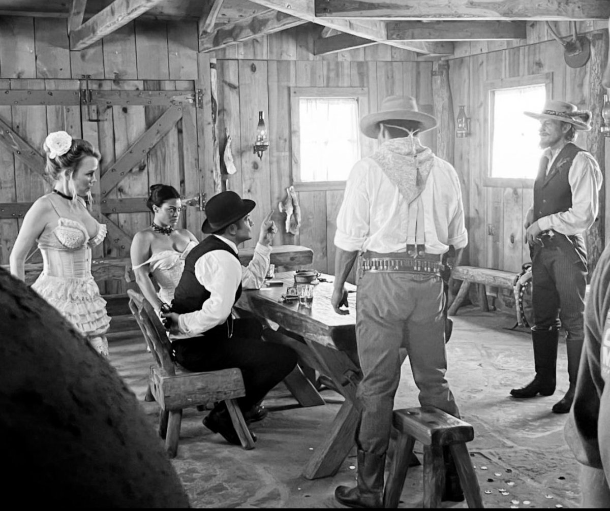 #bts of “Cottonmouth”, a new Western film I’m workin on in Oklahoma.  

Producers w Rebellium Films have signed an interim agreement with SAG-AFTRA. Grateful to be back working under the right conditions! 

<a href="/sagaftra/">SAG-AFTRA</a> 
<a href="/cherokeefilm/">@CherokeeFilm</a> 
<a href="/TulsaFMAC/">TulsaFMAC</a> 
<a href="/iamRandyWayne/">Randy Wayne</a> 
<a href="/wapanatahk/">Alyssa Wapanatâhk</a>