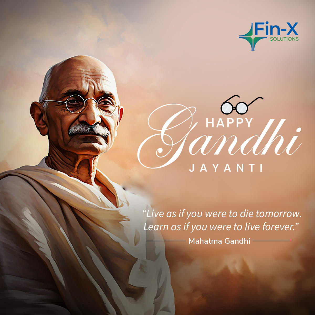FinXSolutions's tweet photo. 🌟 #GandhiJayanti is here!🌟
"Be the change you wish to see." - Gandhi
Let's lead with truth &amp; clarity as Gandhi Ji did. Wishing all an inspiring day! 🕊️ https://t.co/0wKwWSRwZz