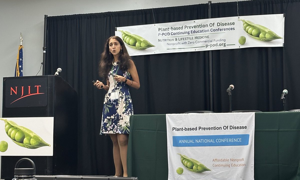 Inspiring talks about #community #plantbased initiatives in NYC and #type2diabetes remission through lifestyle by @nycfood @MahimaGulatiMD at the P-POD Conference