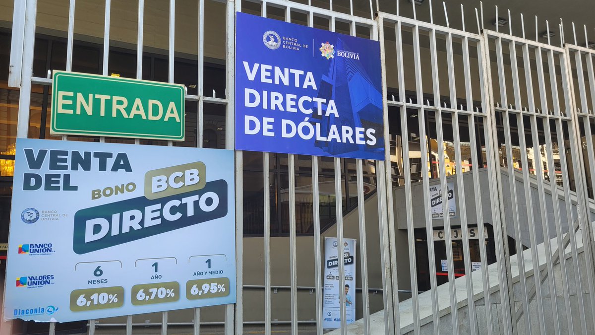 Hoy en el Banco Central de Bolivia el encargado me dijo que ya "no existe la opción de compra de dólares"