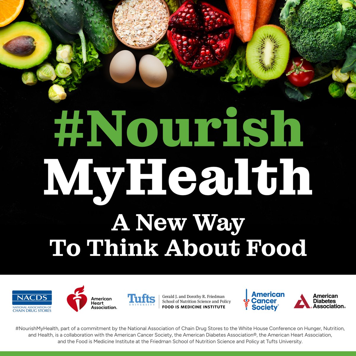 Eating more nutritious foods can help reduce the risk of diet-related #heartdisease, #diabetes, and #cancer.

@American_Heart is proud to join the #NourishMyHealth campaign.

Learn more 👉 spr.ly/6019uGAfJ

#WHConfHungerHealth