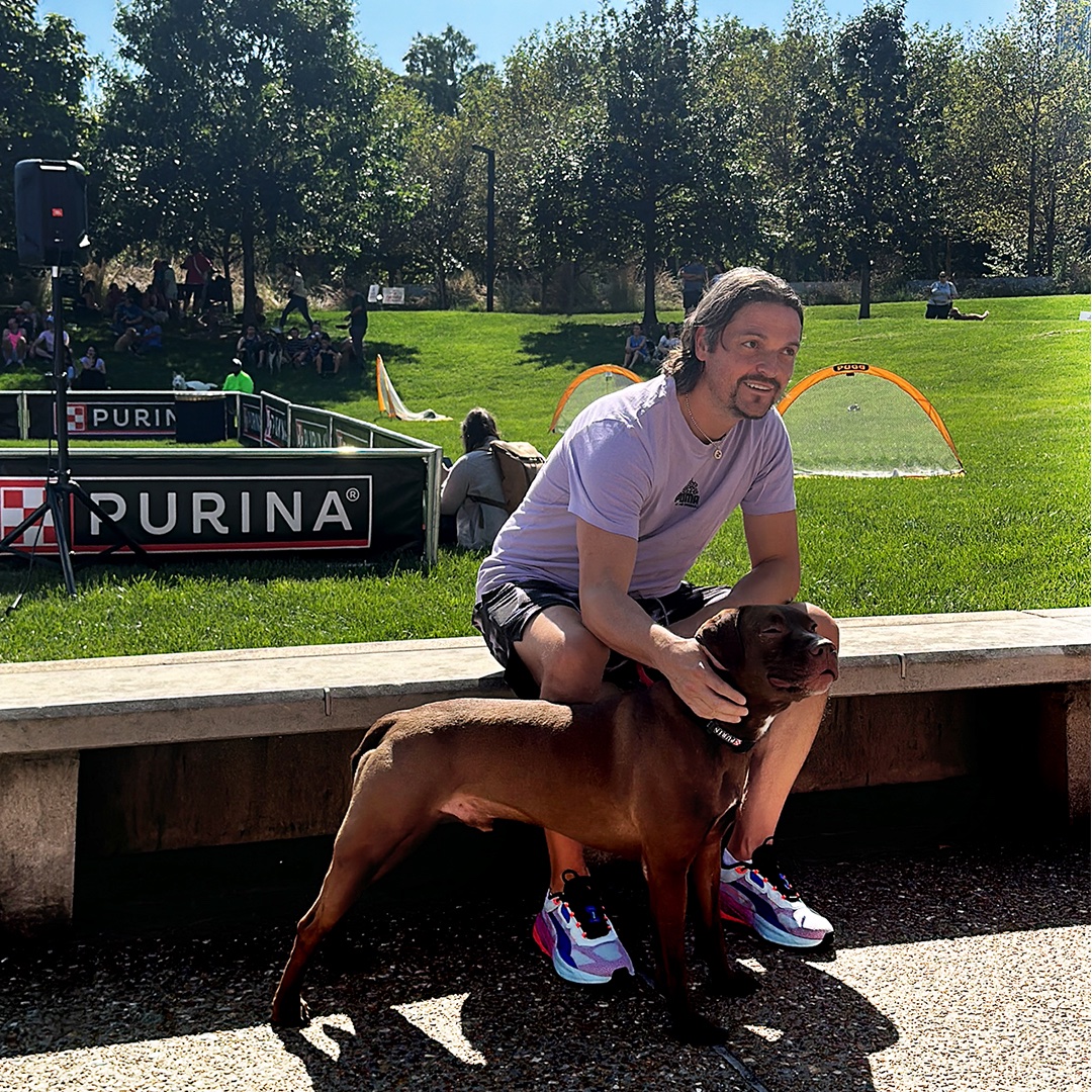 Purina (@purina) on Twitter photo We kicked off Domestic Violence Awareness Month yesterday with <a href="/GatewayArchPark/">Gateway Arch Park Foundation</a> at Arch Bark.
Our <a href="/stlCITYsc/">St Louis CITY SC</a> friends, Lutz, Anthony and their pups came to help us support the #PurpleLeashProject and <a href="/RedRoverOrg/">RedRover</a> with a fun day of music, games and education. We kicked off Domestic Violence Awareness Month yesterday with <a href="/GatewayArchPark/">Gateway Arch Park Foundation</a> at Arch Bark.
Our <a href="/stlCITYsc/">St Louis CITY SC</a> friends, Lutz, Anthony and their pups came to help us support the #PurpleLeashProject and <a href="/RedRoverOrg/">RedRover</a> with a fun day of music, games and education.