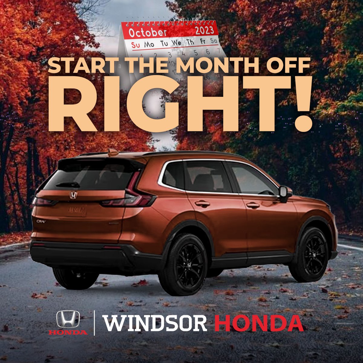 HondaWindsor's tweet image. 🍂 Embrace Autumn with the new 2023 Honda CR-V! Experience style, comfort, and the driving you love. Fall for the ultimate ride! Visit our showroom or call 519-945-8100 to schedule a test drive. Let's embrace this season together! 🍁 #WindsorHonda #NewCRV #AutumnRide