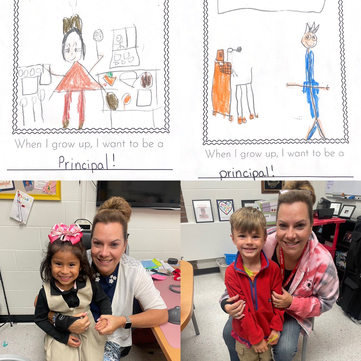 These two kindergarteners did an amazing job saying the pledge of allegiance in the morning announcements. It was good practice for our future principals. <a href="/misshalpinrbps/">Miss Halpin</a> <a href="/pmcollins04/">Paula Collins</a> <a href="/rbpsEAGLES/">Red Bank Primary</a> #RBBisBIA