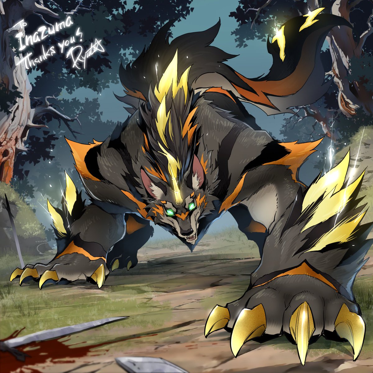 Few hunters have challenged Inazuma and survived. Will you? 
🎨 <a href="/chameleonrock/">布施龍太</a>