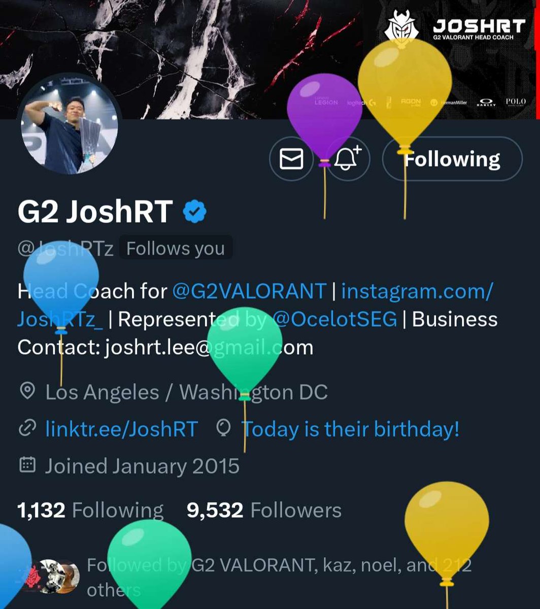 G2 JoshRT tweet media