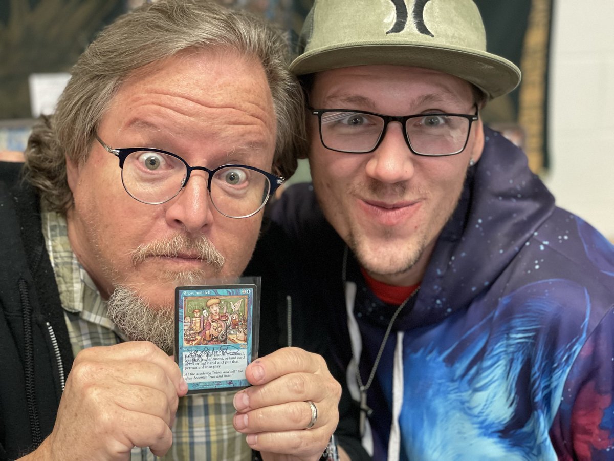 IllustratorJeff's tweet photo. To Kelly, Judit and all the great folks at #FaceTwoFace Calgary, thanks for another fun weekend. I'll look forward to Vancouver or Montreal or wherever this crazy, fun, and magical game takes me. see you somewhere down the road. #MTG #MTGcanada https://t.co/dPY9D2Z2Gf