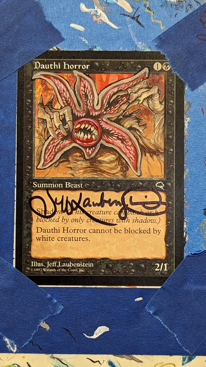 IllustratorJeff's tweet photo. To Kelly, Judit and all the great folks at #FaceTwoFace Calgary, thanks for another fun weekend. I'll look forward to Vancouver or Montreal or wherever this crazy, fun, and magical game takes me. see you somewhere down the road. #MTG #MTGcanada https://t.co/dPY9D2Z2Gf