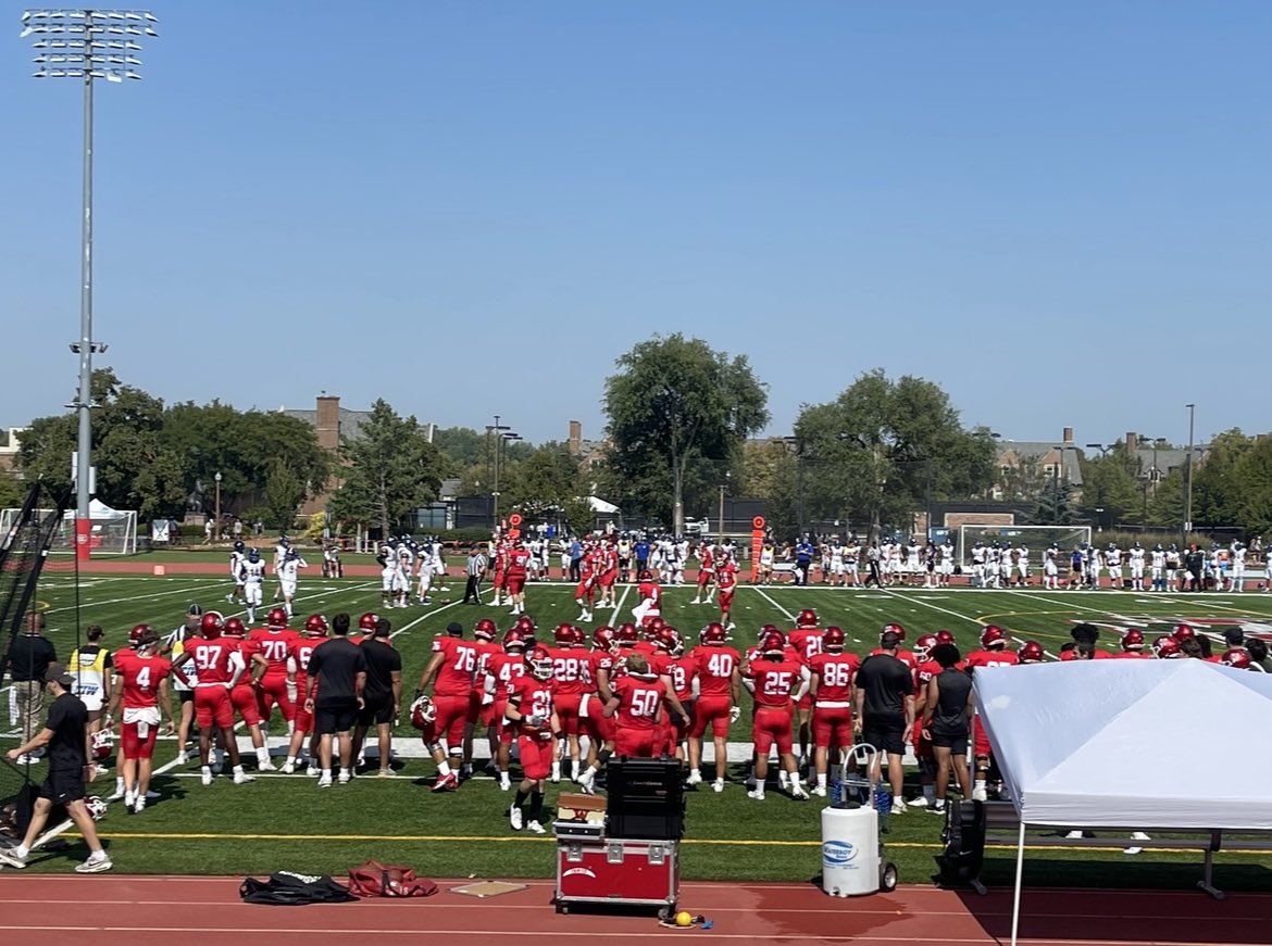 JamesPerk84's tweet photo. Thank you @MuellerFBCoach for the game day invite! I loved the campus and enjoyed seeing a victory!🏈💪 https://t.co/Ju6CsEIHLq