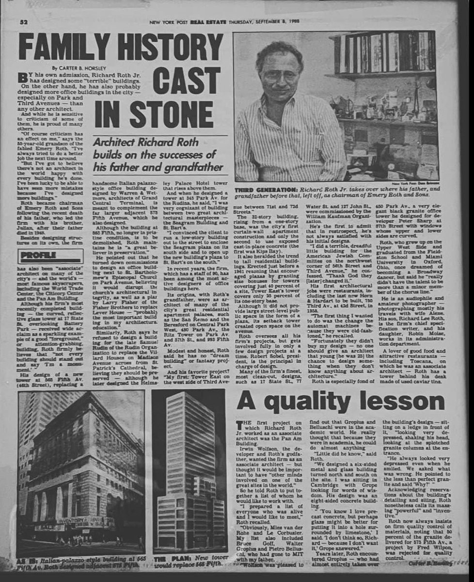 NYCRobyn's tweet photo. Happy #WorldArchitectureDay to my family #emeryroth&Sons. #emeryroth #ArchitectureDay @LandmarkWest @friendsoftheues @paulgoldberger #architecture @AIANational https://t.co/Prrvd0HT7N