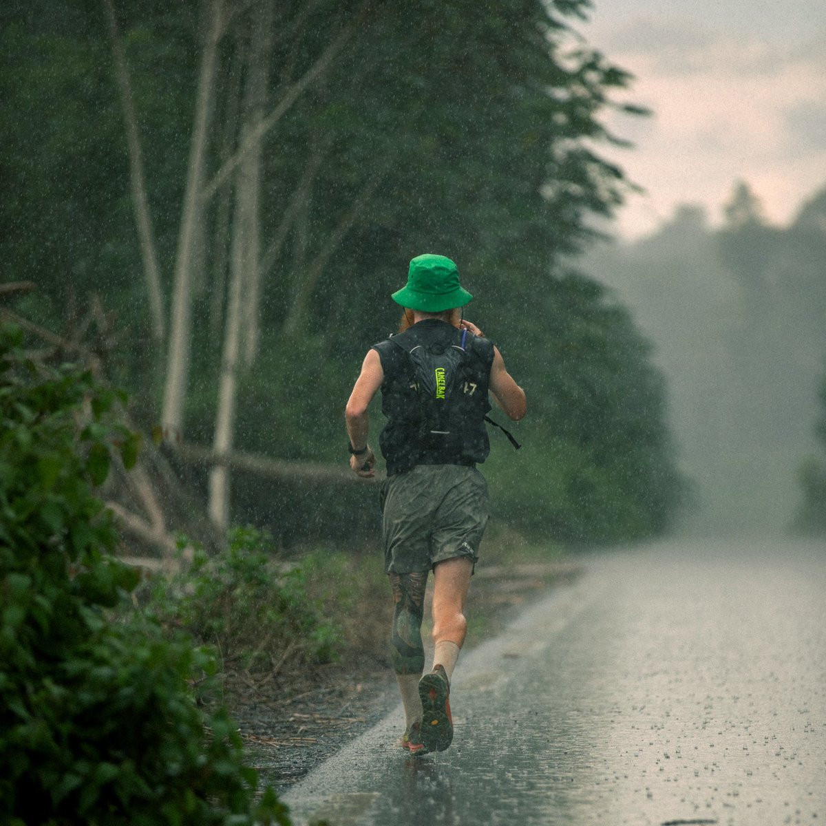 Face first into the storm. Skin is waterproof. No excuses🫡