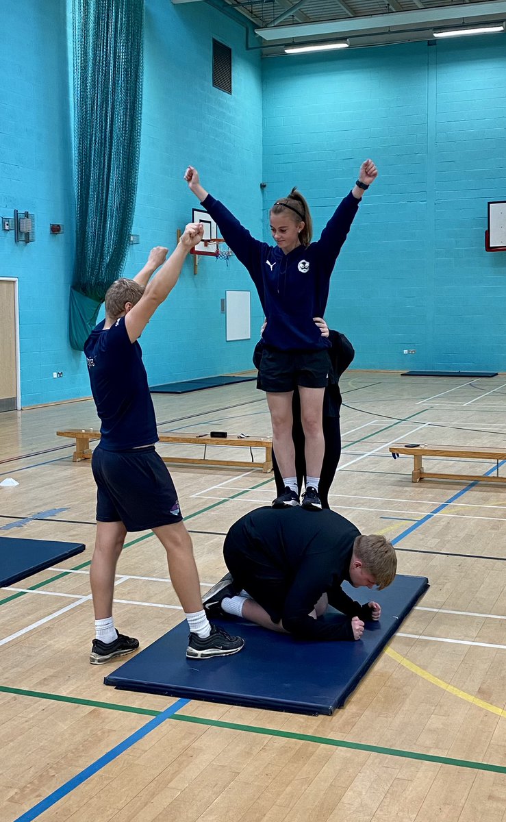Great to have some gym and cheerleading CPD with Dan &amp; Talia from our coaching team with our Stamford PE Apprentices today 😊
