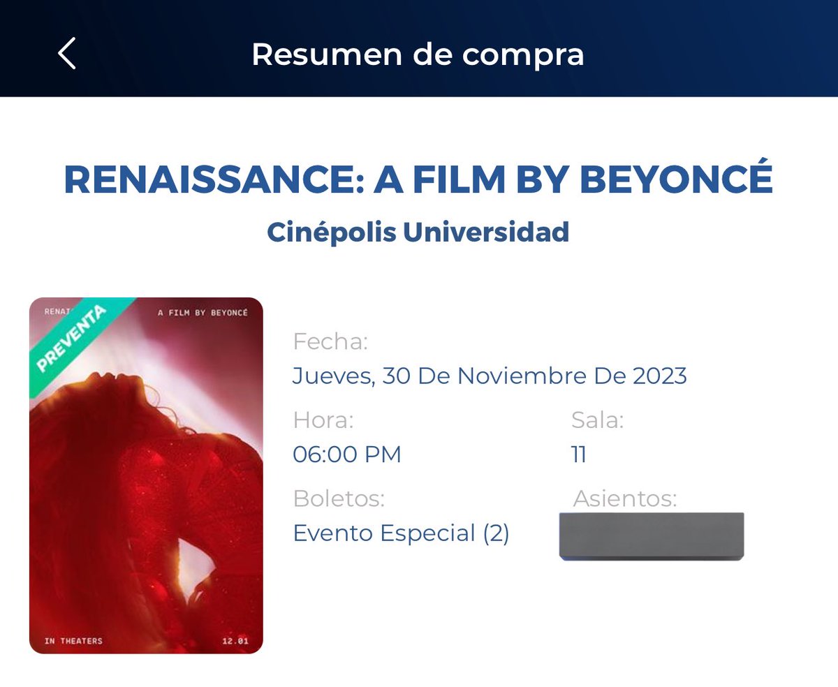 ticketelhamster's tweet photo. Oops! 😬 

Se me atravesaron un par de boletos para el pre-estreno de Renaissance: A Film by Beyoncé en Cinépolis Universidad y pronto habrá GIVEAWAY! 

#ticketelhamster 🐹 #Beyoncé https://t.co/JeUcVcC5bp