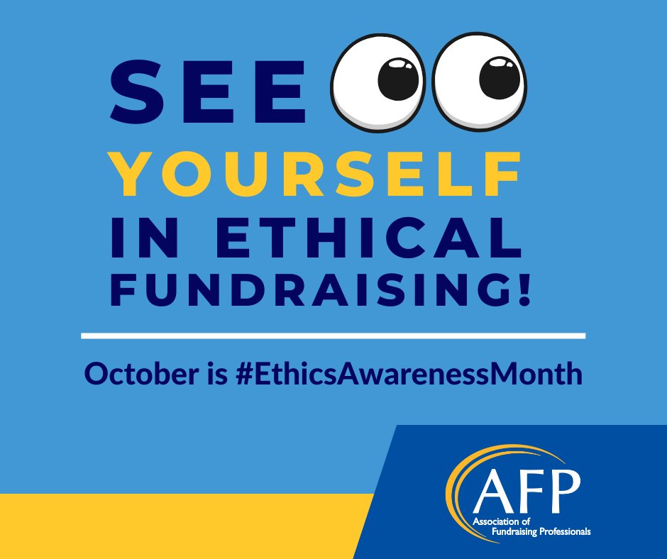 This #EthicsAwarenessMonth, let's talk ethics in fundraising. Have you ever faced a tough ethical decision at work? AFP offers valuable insights through our ethical courses. Explore them here: afpglobal.org/professional-d…. #SeeYourselfInEthicalFundraising