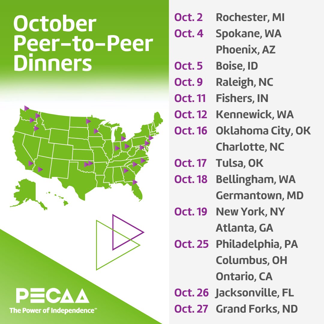 pecaamax's tweet photo. ▶️ 19 Peer-to-Peer Dinners coming to a region near you! Register now for a fun night out to connect with your colleagues: https://t.co/kg22eBoC3n

#PTPwithPECAA #eyecareprofessionals #optometrist https://t.co/75aAsVGVMM