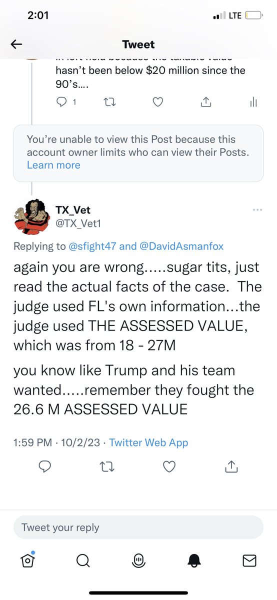 One veteran calling a female veteran “sugar tits.” And they wonder why sexual harassment runs rampant in the military On another note, he never learned the difference between assessed value and appraised value for Trump’s Mar a Lago 🤦‍♀️