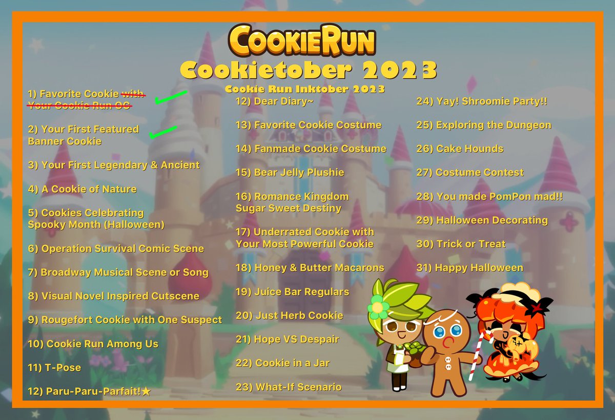 WarriorKitty3's tweet photo. second day! I love Eclair cookie he is so cute!
yeah my first banner cookie.
#inktober2023 #inktober #cookietober #cookierun #cookierunfanart #eclaircookie #cookierunkindom https://t.co/gRHe1sH6S9