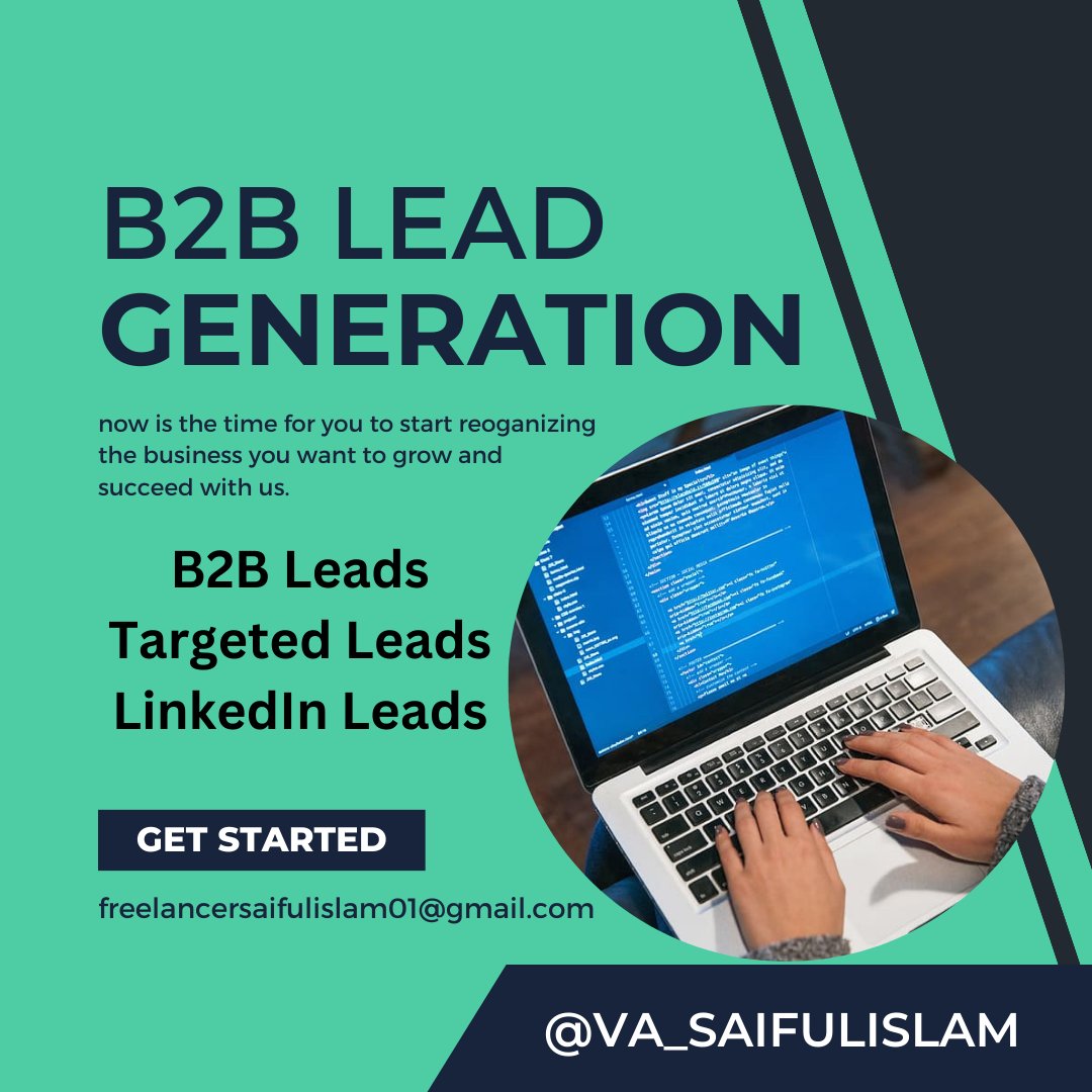 va_saifulislam's tweet photo. I'm a professional Targeted B2B Lead Generation expert. DM or Visit: https://t.co/hDmuUcgdVM
AG James taeil Nobel Letitia James #IDontWantToOverreactBUT #TwentySixHugsForBangChan #MondayMotivation #BakersGonnaBake Rodney Harrison Jimmy Butler #b2blead #b2bleads #targetedleads https://t.co/9vetdewbs7