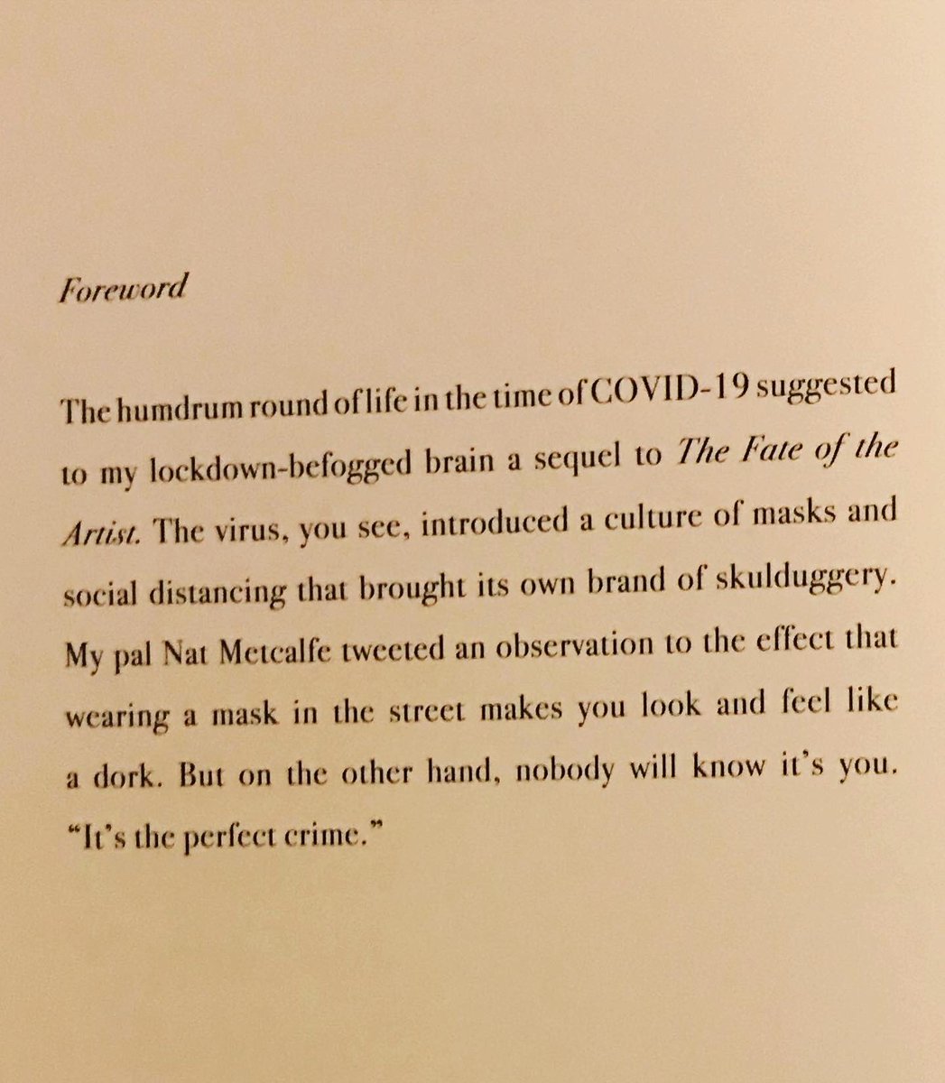 Finally got my hands on @ecampbelldammit’s new one, The Second Fake Death of Eddie Campbell via @hayleycampbell The foreword features a very “March 2020” era joke from yours truly. Looking forward to getting stuck in.