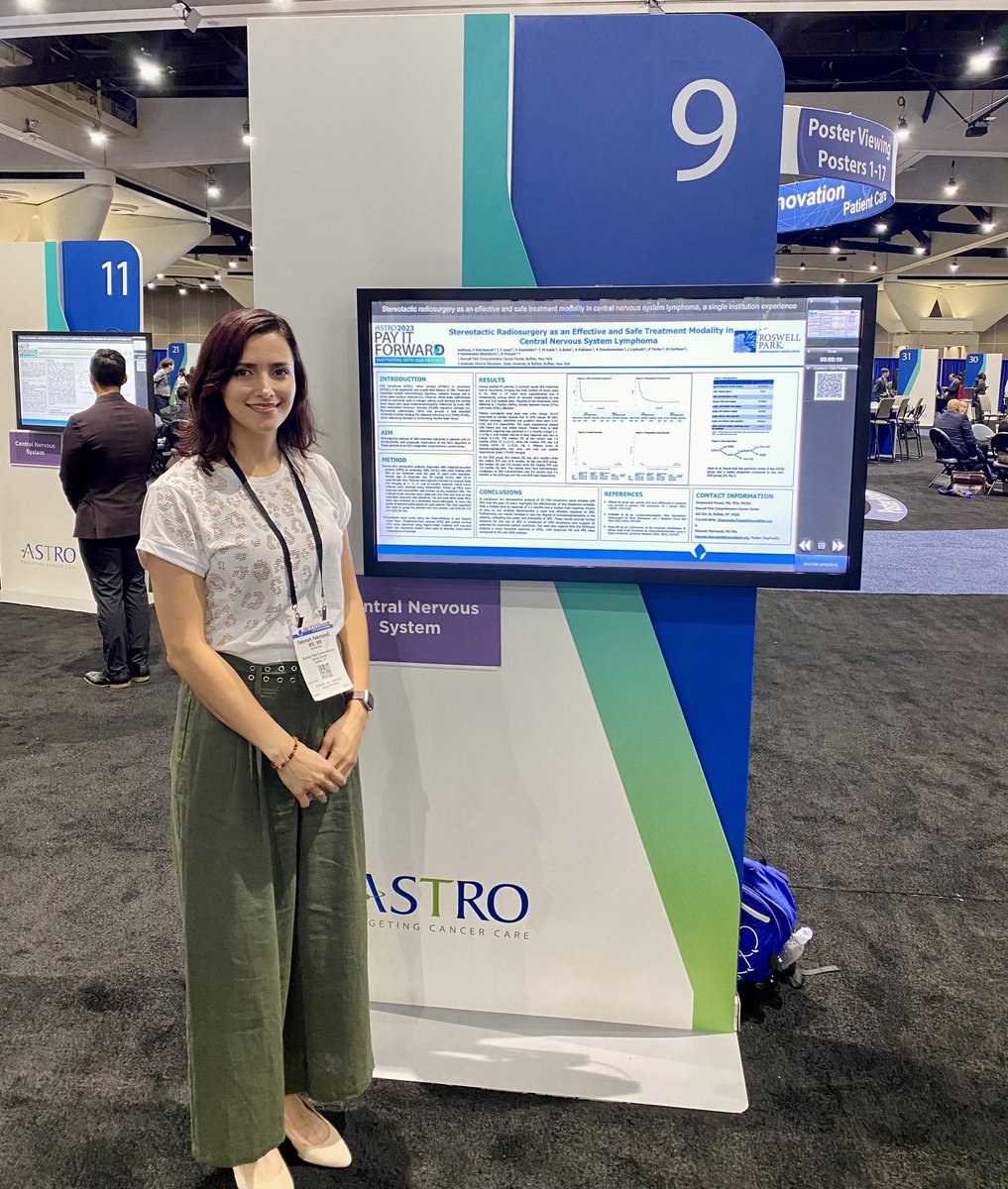 Presenting my poster on SRS for treatment of CNSL, feel free to stop by! <a href="/ASTRO_org/">ASTRO</a> <a href="/the_RSS/">the Radiosurgery Society</a> #radiosurgery #CNSLymphoma