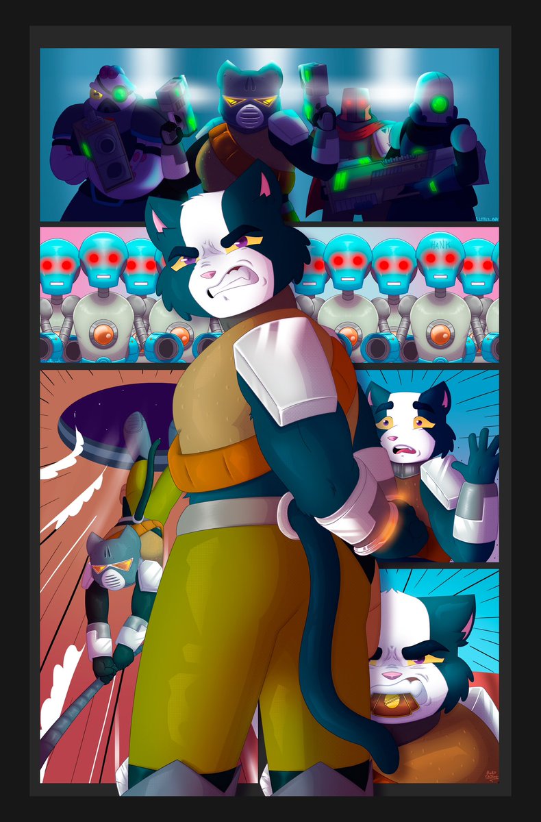 Kato_art_'s tweet photo. ❝ what you lookin' at!? ❞

It's finally finished, it was fun and very tiring but I'm happy with the result! 

#FinalSpace #Avocato #FinalSpaceGraphicNovel https://t.co/xDR9uwxVCU